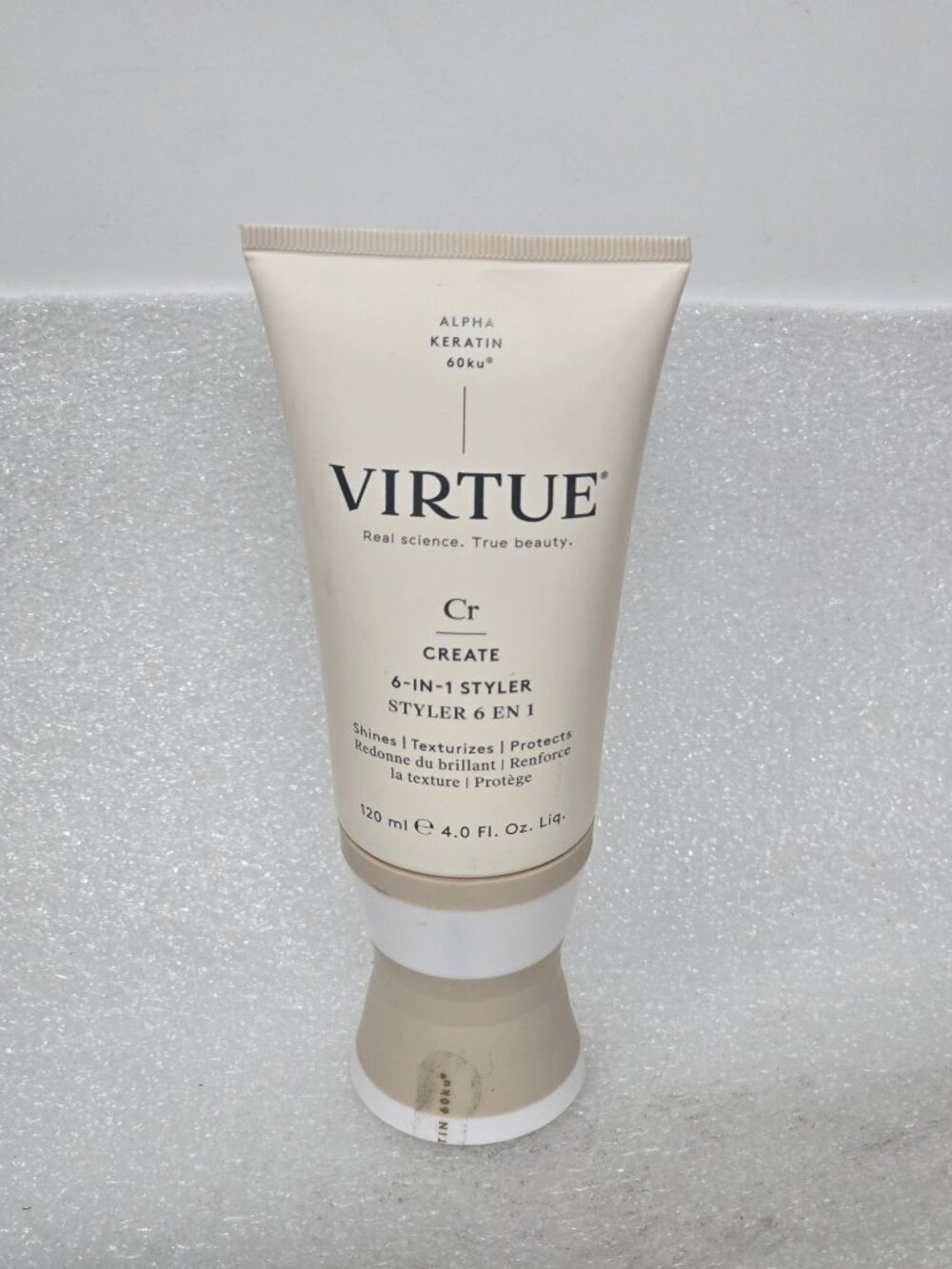 Virtue Create 6-In-1 Styler 4 Oz Alpha Keratin Texturizes & Protects Hair Cream